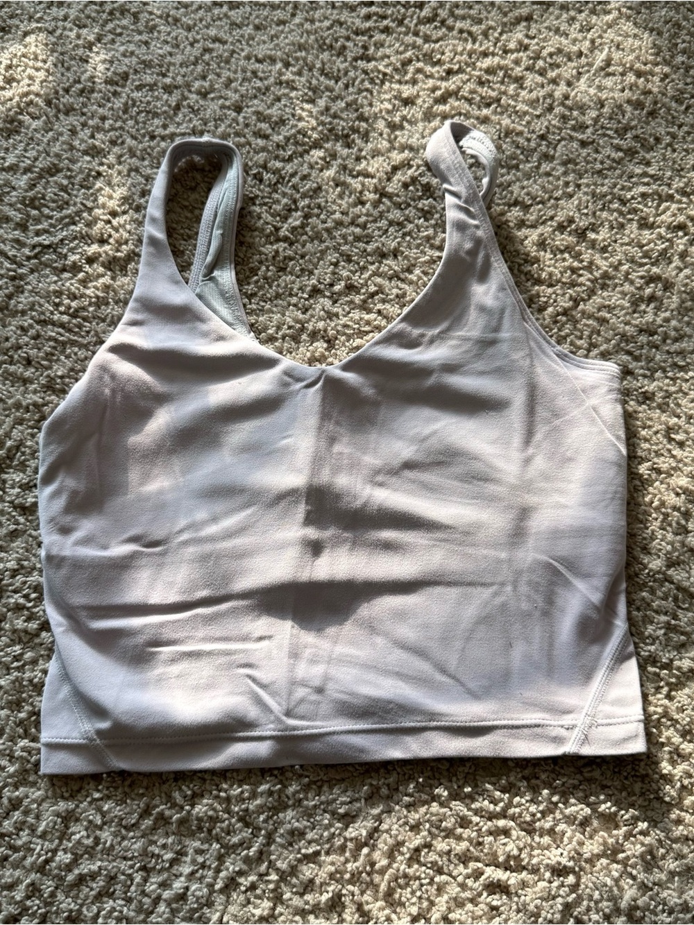 Women’s Light Pink Cropped Tank Top